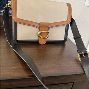 Coach Tan and Brown Crossbody Bag